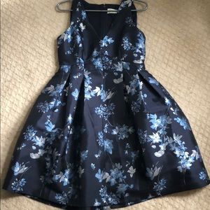 Eliza J blue floral dress